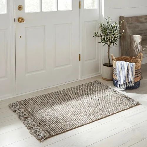 Miniatura 26 de SAFAVIEH Natural Fiber Collection - Alfombra decorativa de 2 x 3 pies, carbón y natural, yute tejido a mano, ideal para zonas de alto tráfico