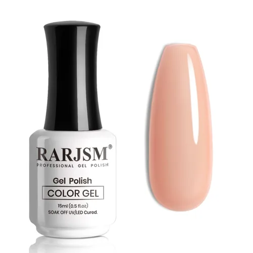 Miniatura 20 de RARJSM Esmalte de Uñas en Gel Nude Transparente Rosa Saludable Claro Esmalte de Uñas en Gel Nude Transparente Rosa Intenso Gelatinoso Barniz de Uñas