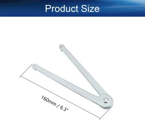 Miniatura 2 de Bettomshin Llave universal para amoladora angular, llave de pasador ajustable para amoladora angular, 4 piezas