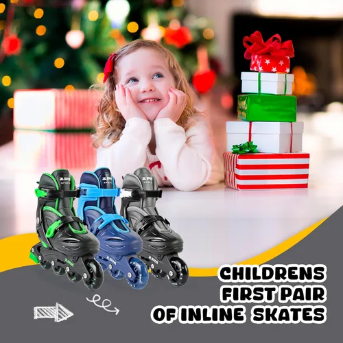 Miniatura 6 de 2PM SPORTS Patines en línea para niños y niñas de 4 a 8, 6 a 12 años, con ruedas iluminadas, cuchillas ajustables para niños y jóvenes principiantes