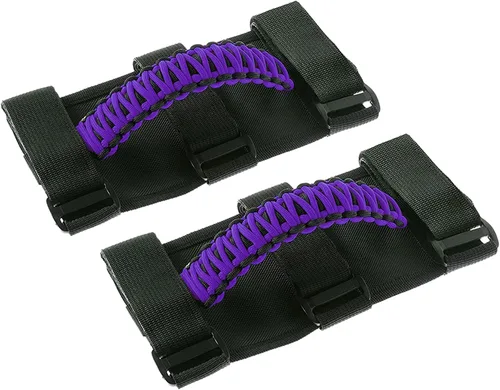 Miniatura 20 de Savadicar 2 x Asas de Agarre para Barra Antivuelco Manijas de Agarre para Jeep Wrangler YJ TJ JK JL y Gladiator JT 1987-2023, UTV, ATV, Accesorios