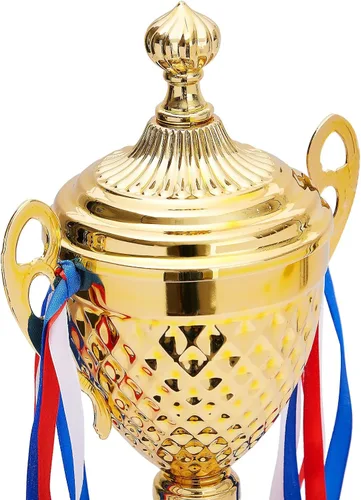 Miniatura 8 de Juvale Gold Trophy Cup - Premio del trofeo de torneo y campeonato - Premios versátiles para fútbol, baloncesto y golf - Recompensas para adultos