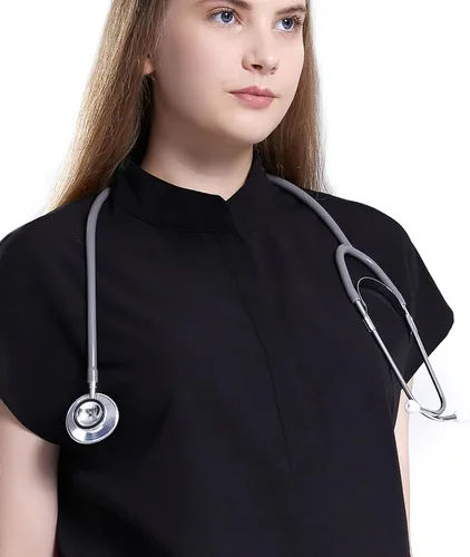 Miniatura 3 de Uniforms World Avant - Conjunto de ropa quirúrgica para mujer, camiseta de ajuste clásico y pantalones ajustados, cintura de yoga, 7 bolsillos