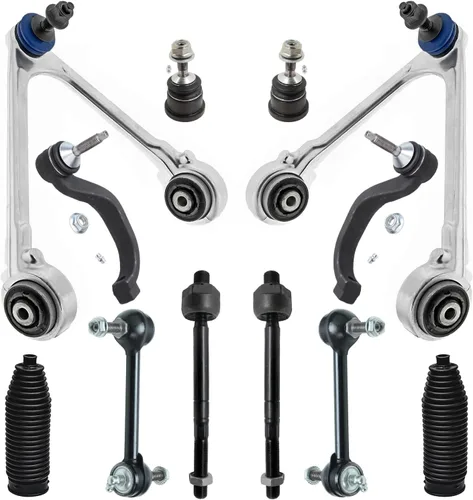 Miniatura 87 de Detroit Axle - Kit de suspensión delantera de 12 piezas para Mercury Grand Marquis Ford Crown Victoria Town Car 2003-2011, 2 brazos de control