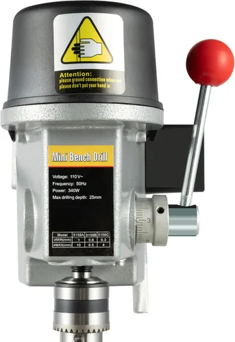 Miniatura 8 de Prensa de taladro Mini banco de prensa de taladro portátil Prensa de taladro velocidad variable 0-16000rpm 3 velocidades 0.039 in-0.394 in 340W