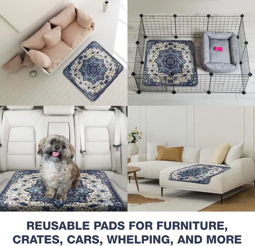 Miniatura 2 de PUPIBOO Almohadillas lavables para orina para perros y gatos - Almohadillas reutilizables súper absorbentes para entrenamiento de cachorros - 100%