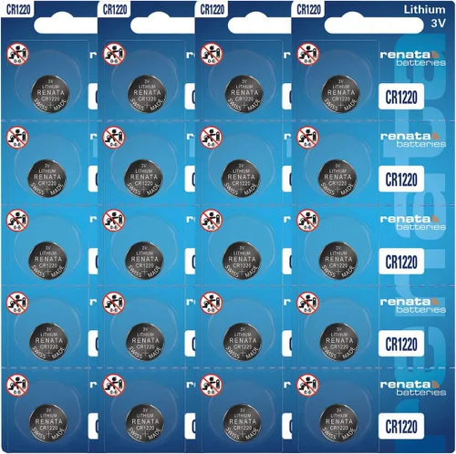 Miniatura 13 de Renata CR1220 Baterías – Batería de litio de 3 V 1220 (2 unidades)