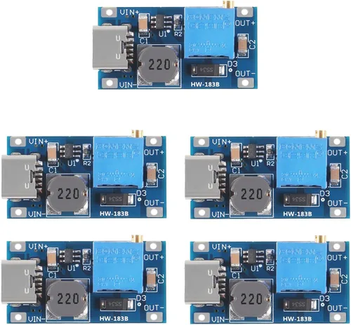 Módulo de impulso MT3608 Convertidor elevador DC-DC 2A Regulador de impulso Convertidor de voltaje Placa Tipo C Módulo de fuente de alimentación