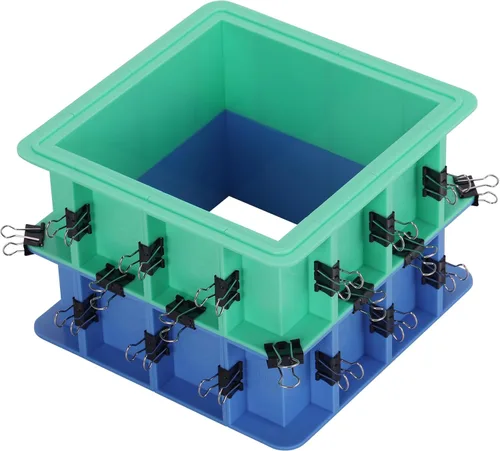BBDINO Kit de carcasa de molde ajustable para fabricación de moldes de silicona - 2 juegos Caja de desmoldeo fácil - Combinación libre y escalable -