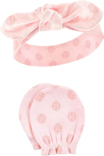 Miniatura 61 de Hudson Baby Conjunto de diadema de algodón y manoplas para rascar para bebé