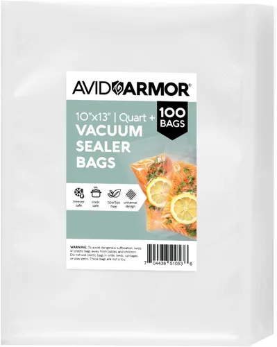 Miniatura 11 de Avid Armor bolsas comerciales para envasar al vacío, libres de BPA, ideales para Sous Vide. Paquete de 100 unidades., Transparente