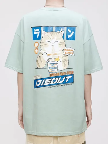 Miniatura 5 de Vamtac Mens Oversized Dog Cat Graphic Tees Harajuku Shirt Casual Summer Tops Streetwear Aesthetic T-Shirt Unisex