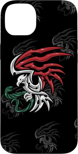 Miniatura 14 de iPhone 13 Bandera de México - Funda estilo tribal del escudo de armas mexicano