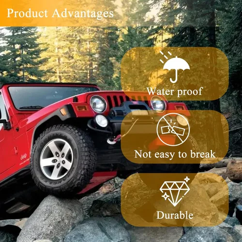 Miniatura 6 de Antena corta de 13 pulgadas para Jeep Wrangler TJ 1997-2006, nueva antena flexible en espiral de repuesto para Jeep Wrangler TJ 1997-2006