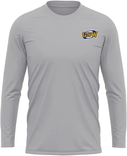 Miniatura 64 de Camisa deportiva de manga larga oficial de la NCAA Collegiate para hombre, con logotipo en el pecho izquierdo, colección Athletic Heather