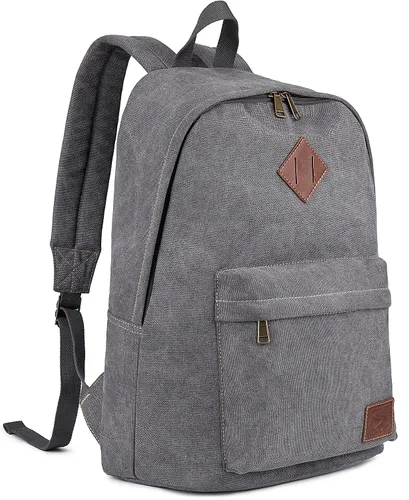 Miniatura 10 de Mochila de lona para laptop, mochila duradera, bolsa de viaje para hombre y mujer, Turquesa, Joven