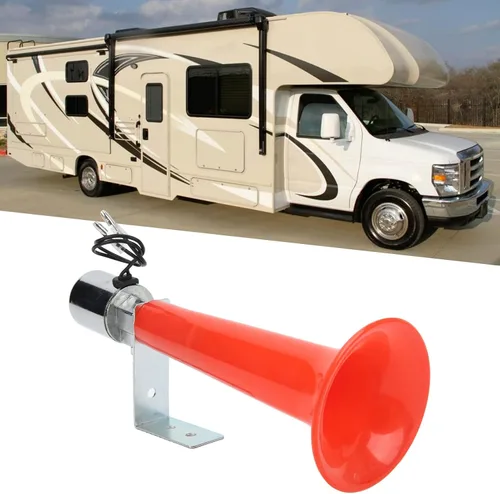 Miniatura 5 de Hupe Pfeife, bocina de aire turca de 12 V, silbato turco, bocina universal Moto Wolf de 24 V/12 V, silbato turco, rojo de 180 db, para automóviles
