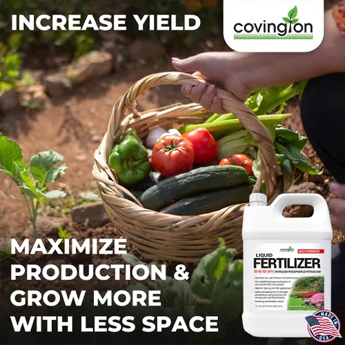 Miniatura 6 de Covington 10-10-10 NPK Fertilizante líquido (1 galón) líquido multiusos 10 10 10 NPK – Alimento para césped con nitrógeno, fósforo y potasio