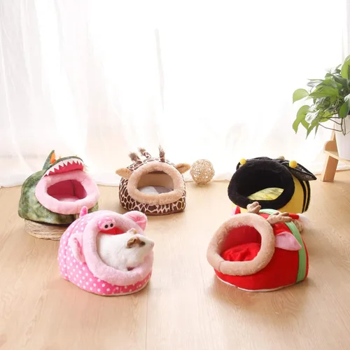 Miniatura 4 de LEFTSTARER Cama y Escondite para Conejo y Rata para Hurón, Erizo, Dormir y Ocultarse, Accesorios de Jaula de Juguetes para Pequeños Animales
