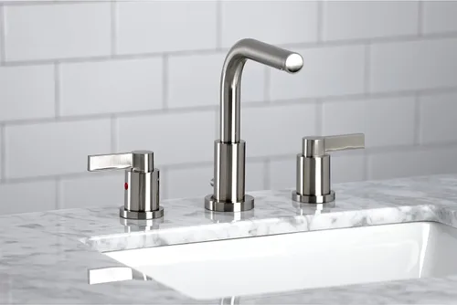 Miniatura 7 de Fauceture FSC8958NDL - Grifo de baño de 8 pulgadas con drenaje emergente, níquel cepillado