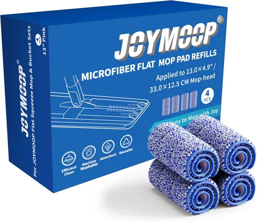 Miniatura 15 de JOYMOOP Almohadilla de repuesto de microfibra para sistema de trapeador plano de 15 pulgadas, gris, 1 paquete de recarga 1 pieza 15" - 1 gris
