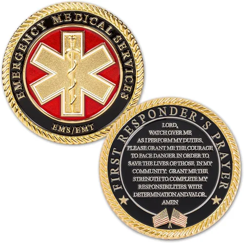 Miniatura 10 de Moneda de Oración de las Fuerzas Armadas de la Fuerza Aérea - Moneda de Desafío del Valor de la USAF - Regalos para la Fuerza Aérea - Negocio Usmc