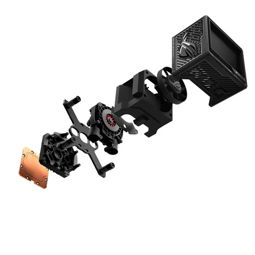 Miniatura 19 de ASUS ROG Ryujin III 360 ARGB Enfriador de CPU líquido todo en uno con radiador de 360 mm. Bomba Asetek de 8ª generación, 3 ventiladores ARGB