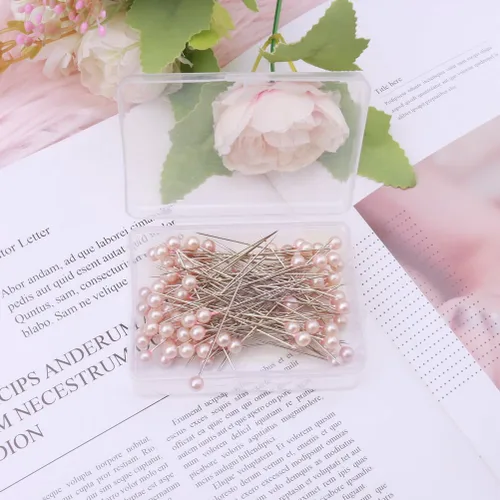 Miniatura 5 de 400 alfileres de ramo de flores, 4 estilos de alfileres Boutonniere, alfileres de ramillete de cabeza de cristal para costura, joyería, decoración