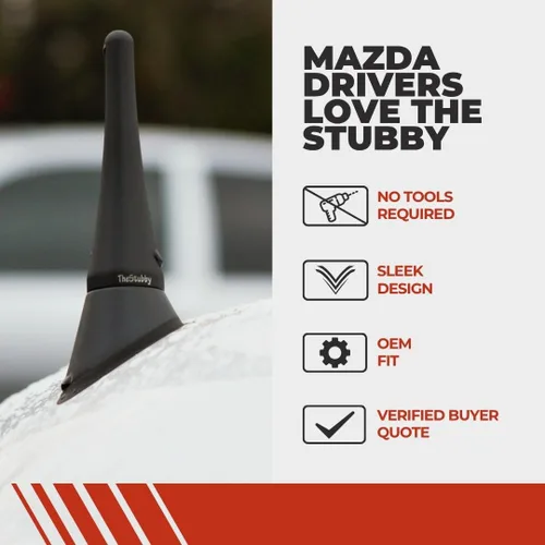 Miniatura 3 de CravenSpeed Antena Corta Compatible con Mazda 5 1999-2015 4 pulgadas Reemplazo de Antena Corta Fabricado en EE.UU