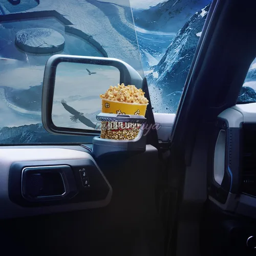 Miniatura 4 de Portavasos de ventana para Ford Bronco de 2/4 puertas 2021 2022 2023 hasta 30 onzas antideslizante de 2 lados para bebidas de automóvil, soporte