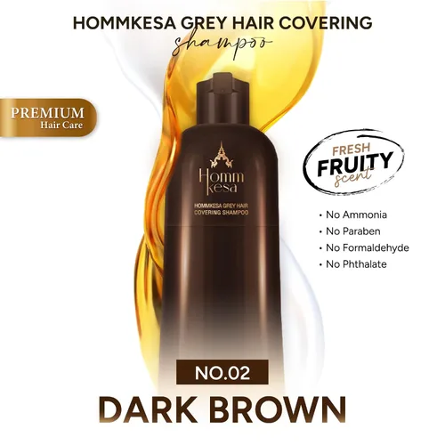 Miniatura 3 de Champú para cubrir el cabello gris - Champú de tinte para cabello 3 en 1 premium para cabello gris (marrón oscuro)