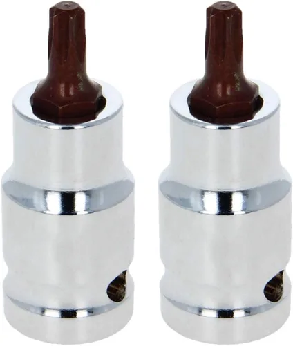 Miniatura 24 de Utoolmart 1/2-Inch Drive x T50 Torx Bit Socket S2 Acero 55mm/2.17" Longitud Auto Reparación Herramienta Listo Impacto 2 Pcs