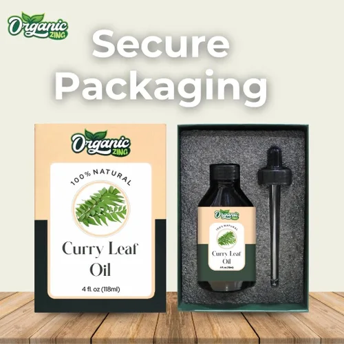 Miniatura 4 de Organic Zing Aceite de hoja de curry de grado cosmético (4.0 fl oz / 3.99 fl oz) con cuentagotas – Aceite botánico para el cuidado de la piel