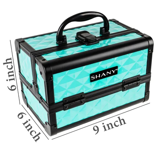 Miniatura 3 de SHANY Caja de maquillaje elegante, caja de cosméticos, estuche de maquillaje portátil, organizador de cosméticos de belleza, almacenamiento de joyas