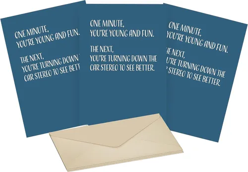 Miniatura 25 de Divertidas tarjetas de felicitación de cumpleaños – Tarjetas de felicitación para marido y esposa con sobre para hombres y mujeres