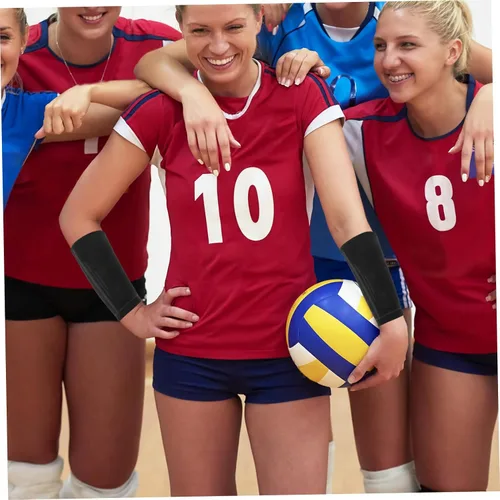 Miniatura 5 de DECHOUS Volleyball Wrist Guards for Students Padded Arm Sleeves Elastic Support Professional Sports Arm Protectors for Athletic Use 1 Pair
