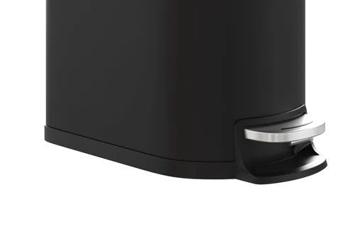 Miniatura 7 de Garvee Cubo de basura de metal de 1.6 galones / 6 litros con tapa, bote de basura delgado e impermeable para dormitorio, cubo de basura pequeño