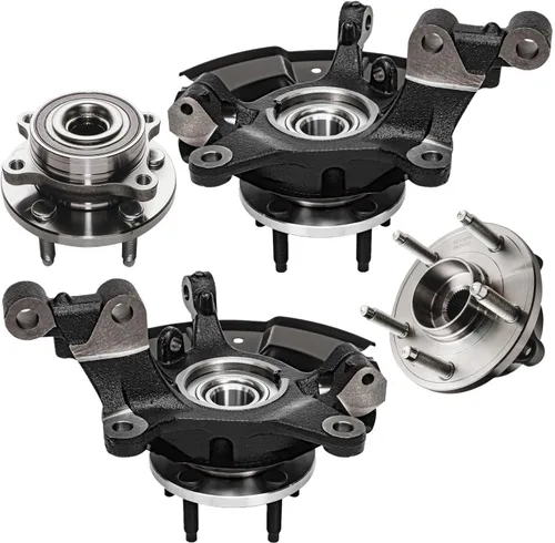 Miniatura 86 de Detroit Axle - Kit de nudillos traseros izquierdo FWD para Hyundai Santa Fe 2007-2009 Veracruz 2007-2012, reemplazo del conjunto de cojinete