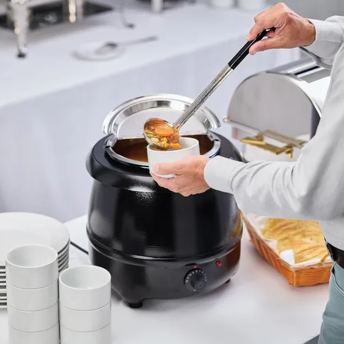 Miniatura 7 de Winco Calentador eléctrico de sopa, 10.5 cuartos de galón, negro