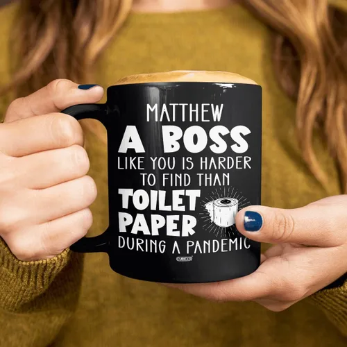 Miniatura 5 de CUBICER Taza de café de cerámica negra personalizada, tazas divertidas con refranes, regalos de Navidad para mujeres, gerentes, hombres y adultos