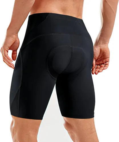 Sportneer Pantalones cortos de ciclismo acolchados para hombre, acolchado 4D, pantalones cortos de ciclismo para hombre, transpirables y absorbentes