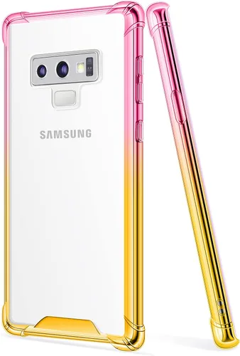 Miniatura 10 de Funda para Galaxy Note 9, funda transparente con bonito degradado para teléfono, TPU reforzado, parte trasera de policarbonato duro, funda