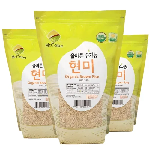Miniatura 13 de McCabe Arroz dulce orgánico – Arroz pegajoso glutinoso Arroz orgánico sin gluten y sin OGM rico en fibras y minerales Certificado orgánico USDA