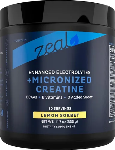 Miniatura 10 de Zeal Naturals Creatina con electrolitos y salud cerebral nootrópicos - 30 porciones Apoyo de las mujeres para energía, fuerza, concentración e