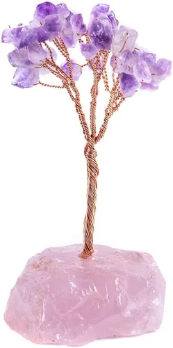 Miniatura 13 de YGLINE Bonsái de siete chakras, Feng Shui, árbol de dinero, equilibrio de chakras, reiki, sanación de cristal de aura, limpieza de cristal EMF
