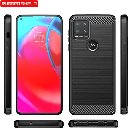 Miniatura 5 de Asuwish Funda compatible con Moto G Stylus 5G 2021 y protector de pantalla de vidrio templado, accesorios de celda, funda de silicona para Motorola