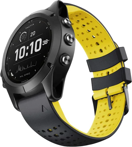 Miniatura 18 de NotoCity Correa de reloj de silicona de 0.866 in para Garmin Fenix 6, banda de ajuste rápido de 0.866 in para Fenix 8/8 Pro 1.850 in/Fenix 7/Fenix