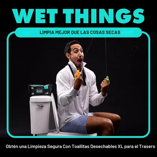 Miniatura 6 de DUDE Toallitas que se Pueden Tirar por el Inodoro - Paquete de 3, 144 Unidades - Mint Chill Extra-Grande con Vitamina E, Aloe, Eucalipto y Aceites