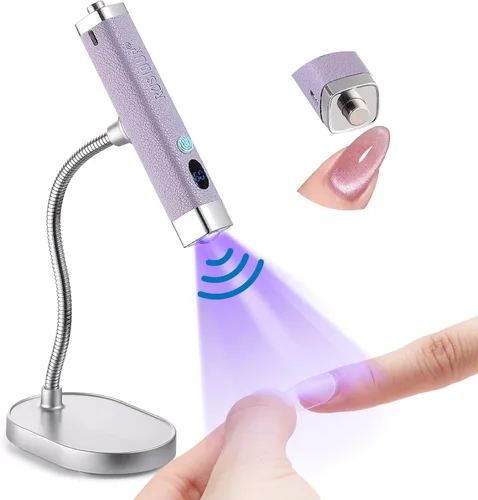 Miniatura 14 de Mini Lámpara UV para Uñas de Gel - Lámpara de Curación Rápida de Flash Manual con Soporte - Recargable Lámpara UV LED de Curación con Sensor
