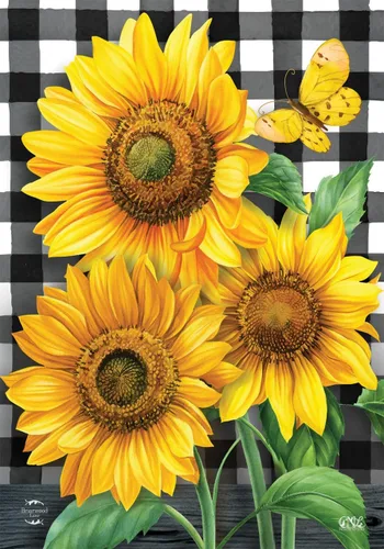 Miniatura 6 de Briarwood Lane Bandera de jardín de verano con girasoles campestres, diseño floral de granero, 12.5 x 18 pulgadas Girasoles de campo